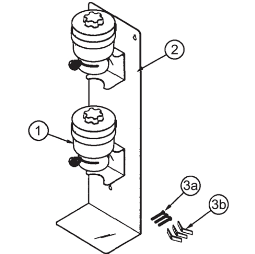 PORTA CANISTER DOBLE VERTICAL TAYLOR # X53407-1