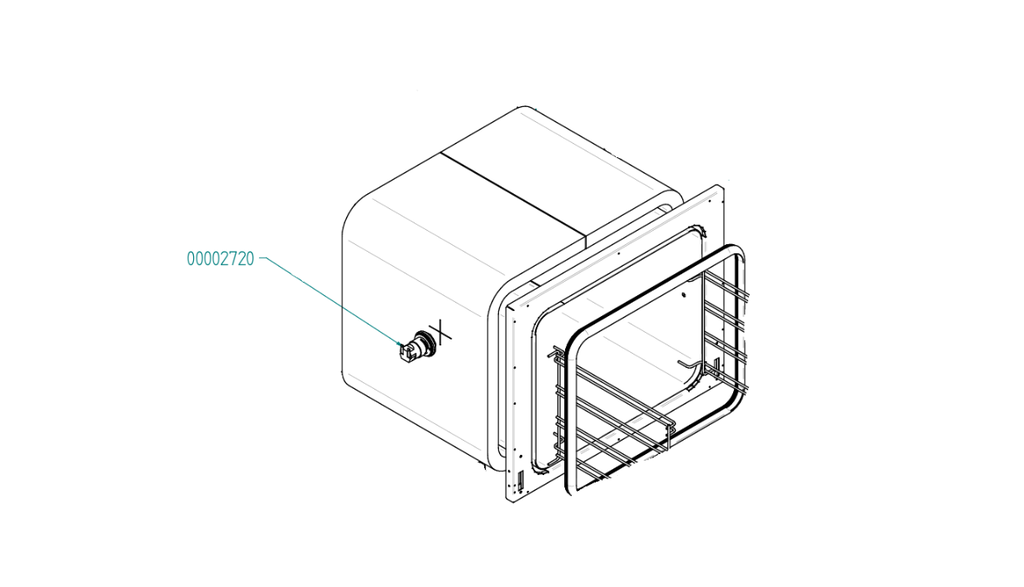 PORTA LAMPARA HORNO EKA EKF 423 D UD # 00002720 # 00013730