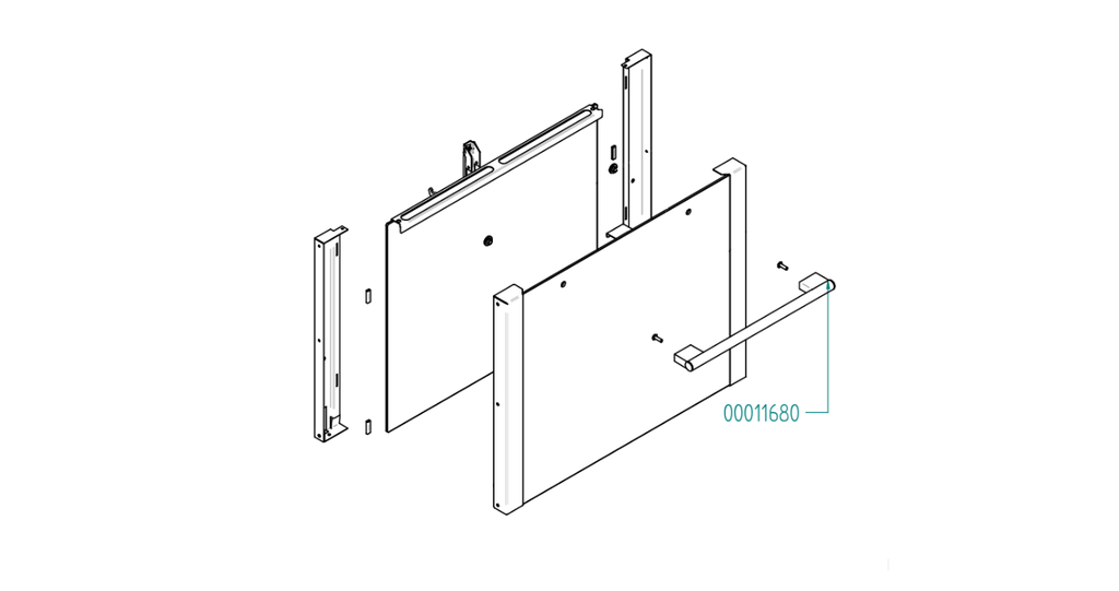 MANIJA DE PUERTA HORNO EKF 423 D UD # 00011680 # 00019600