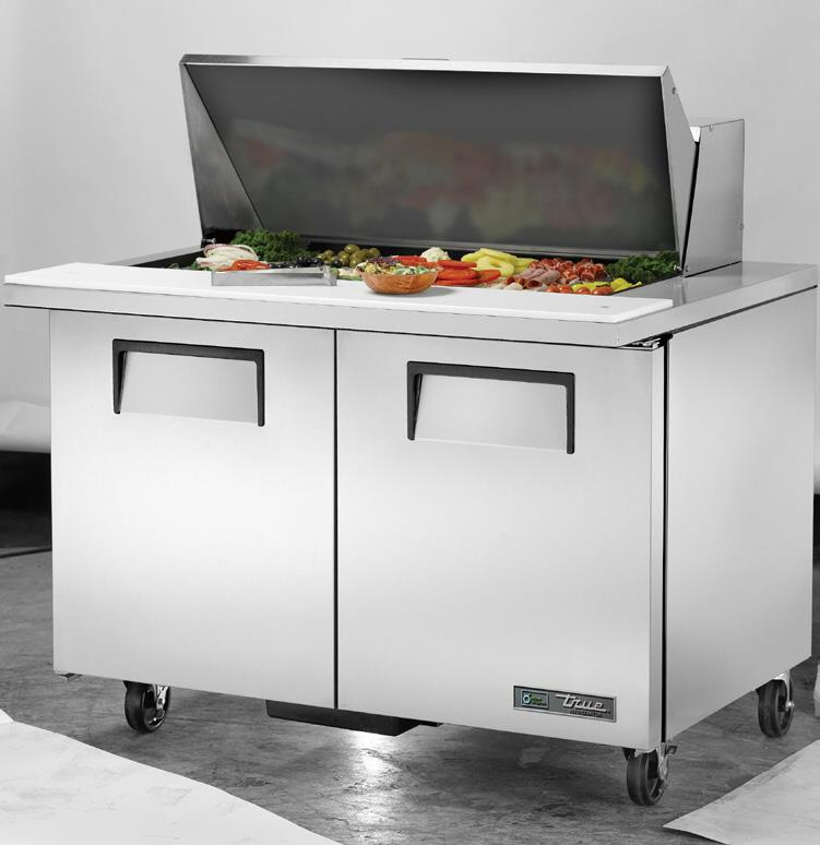 MESA REFRIGERADA PARA PREPARACION DE SANDWICHES Y ENSALADAS. TRUE TSSU-48-18M-B-HC SPEC3 # TRUE-TSSU-48-18M-B-HC/SPE