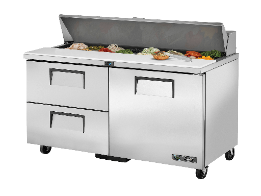 [TRUE] MESA REFRIGERADA PARA PREPARACION DE SANDWICHES Y ENSALADAS. TRUE TSSU-60-16D-2-HC # TRUE-TSSU-60-16D-2-HC