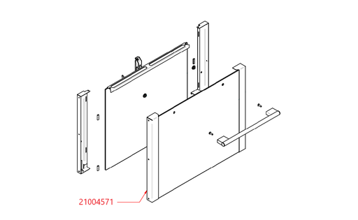 [EKA] CONJUNTO MARCO CON VIDRIO EXTERNO HORNO EKA EKF 423 D UD # 21004571